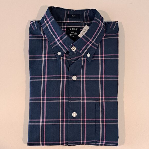 J. Crew Men's M Slim Fit Flex Washed Button Down Shirt New With Tag Style #BR879 - Picture 8 of 16